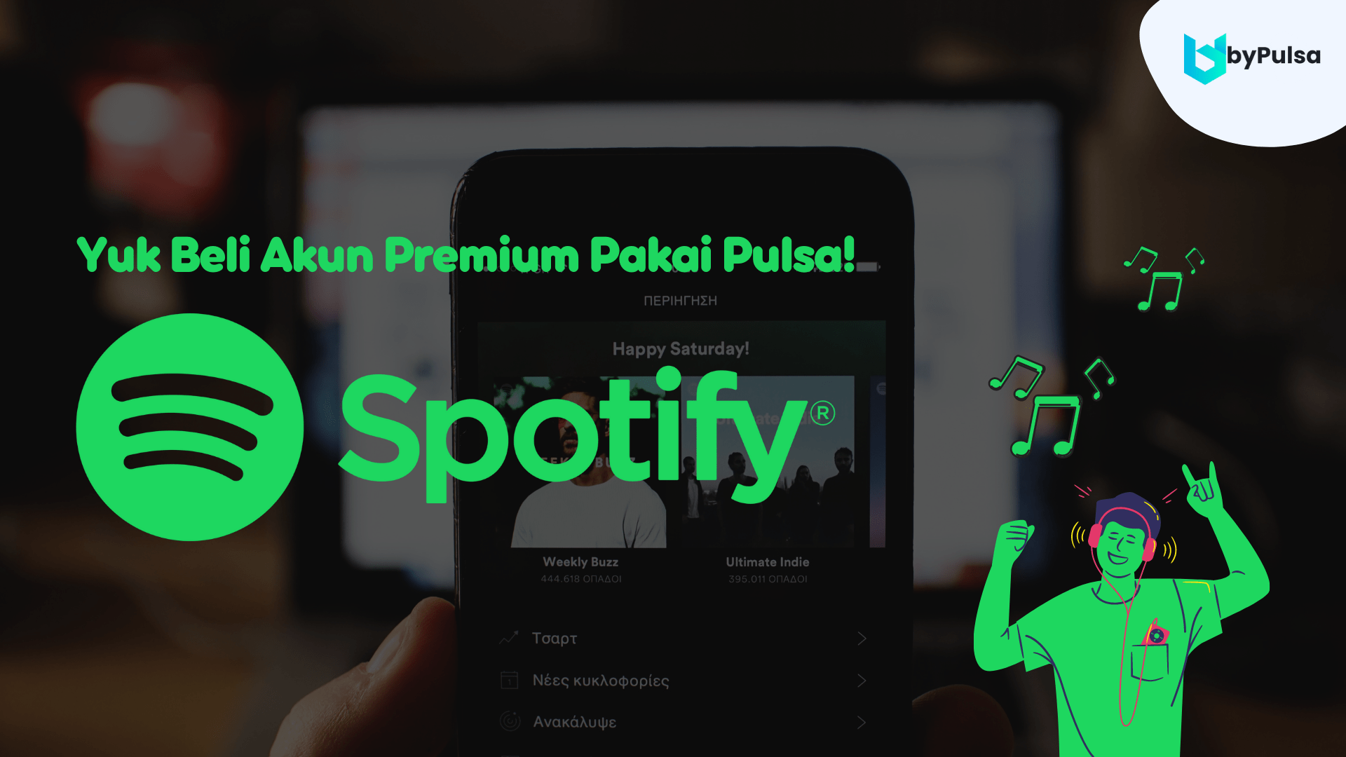 Beli Spotify Premium dengan Pulsa