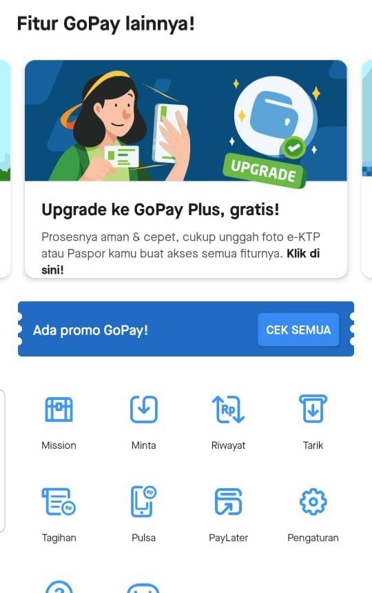 Cara Upgrade Gopay Plus